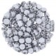 Cuentas de vidrio Czech Cabuchones 2 agujeros 6mm - Crystal Labrador Full Matted